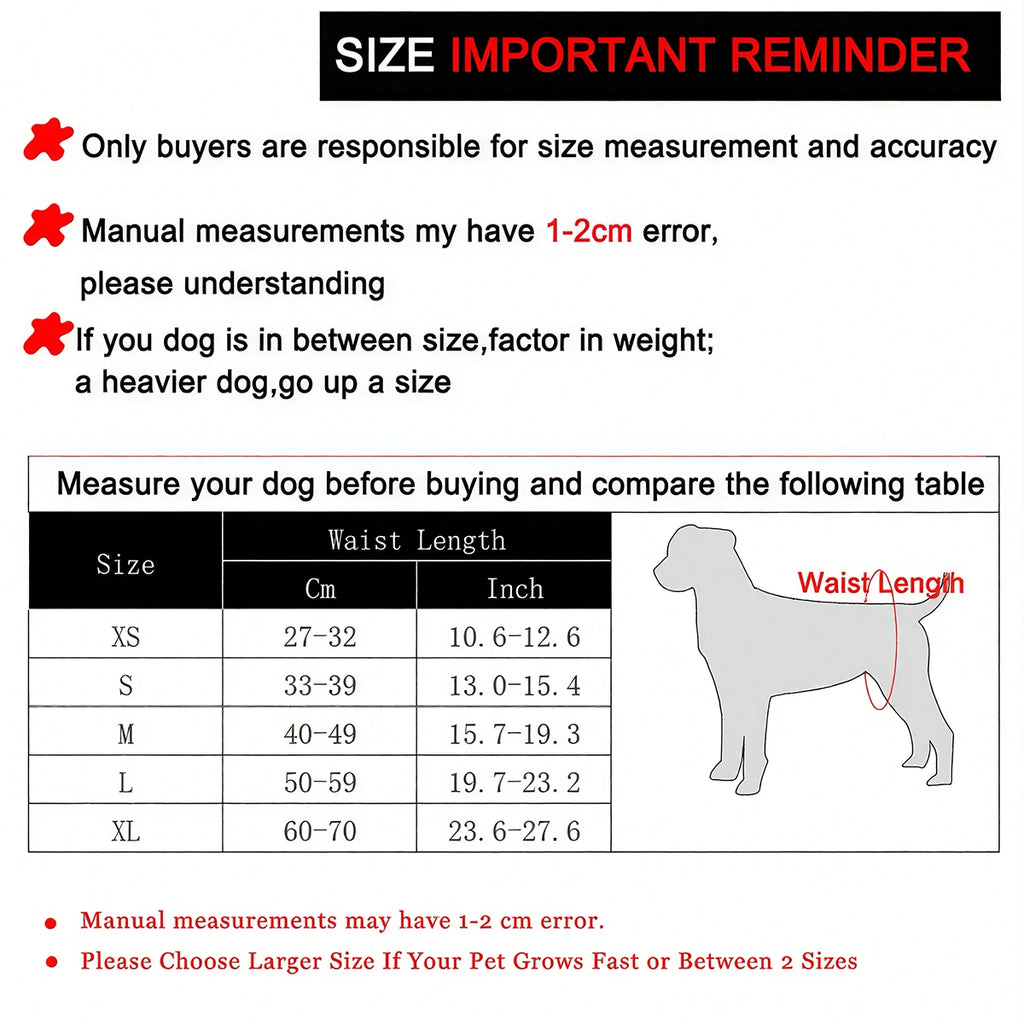Washable Dog Hygiene Diaper – Reusable Leak Protection